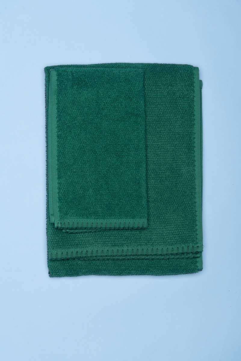 Dovi Details | coppia di asciugamani in spugna verdone