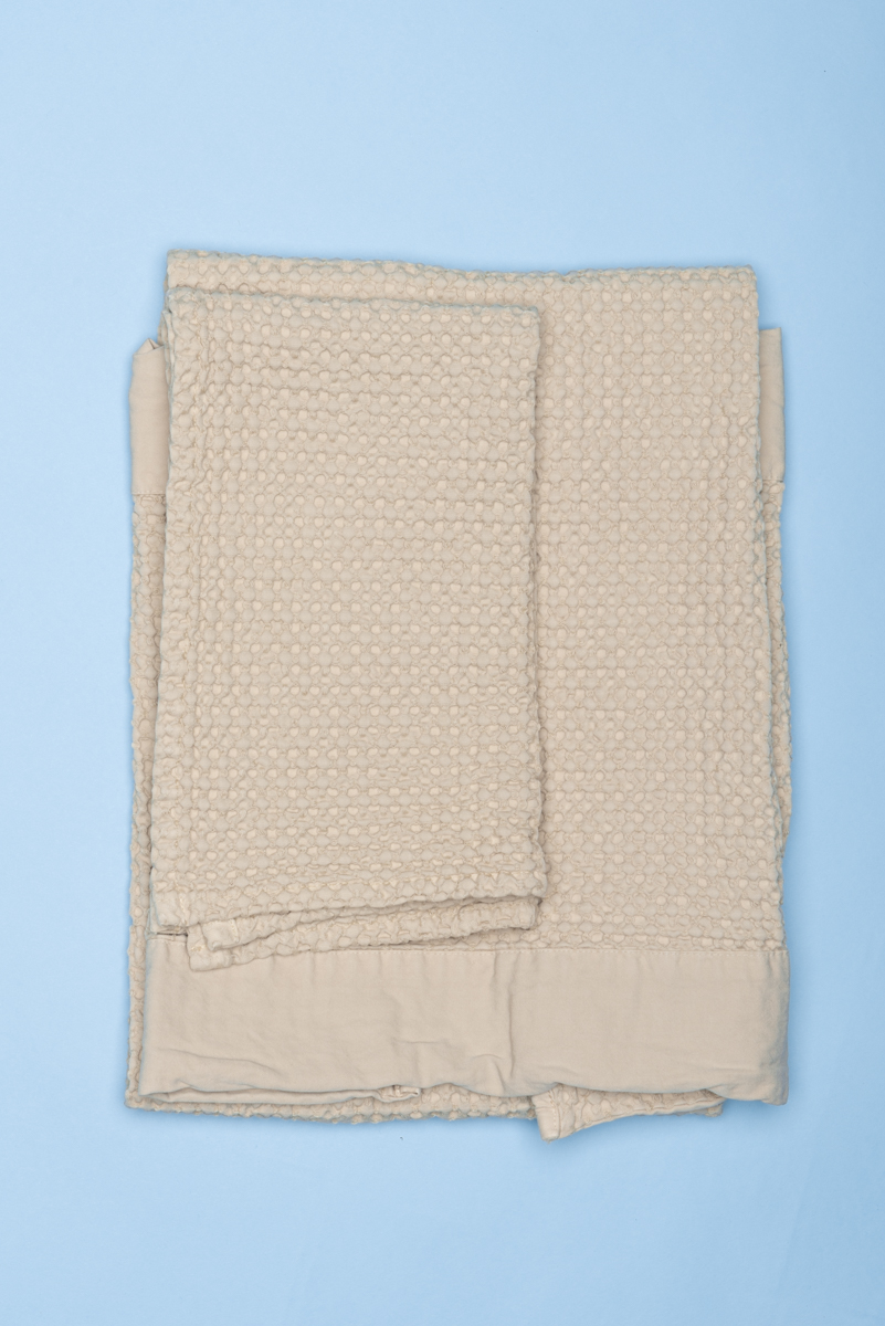 Dovi Details | coppia di asciugamani in cotone nido d'ape beige